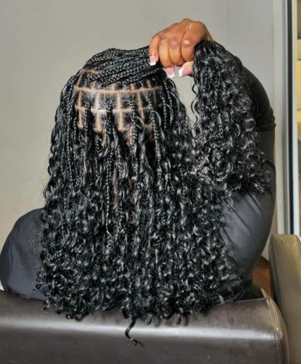 Small medium boho braids